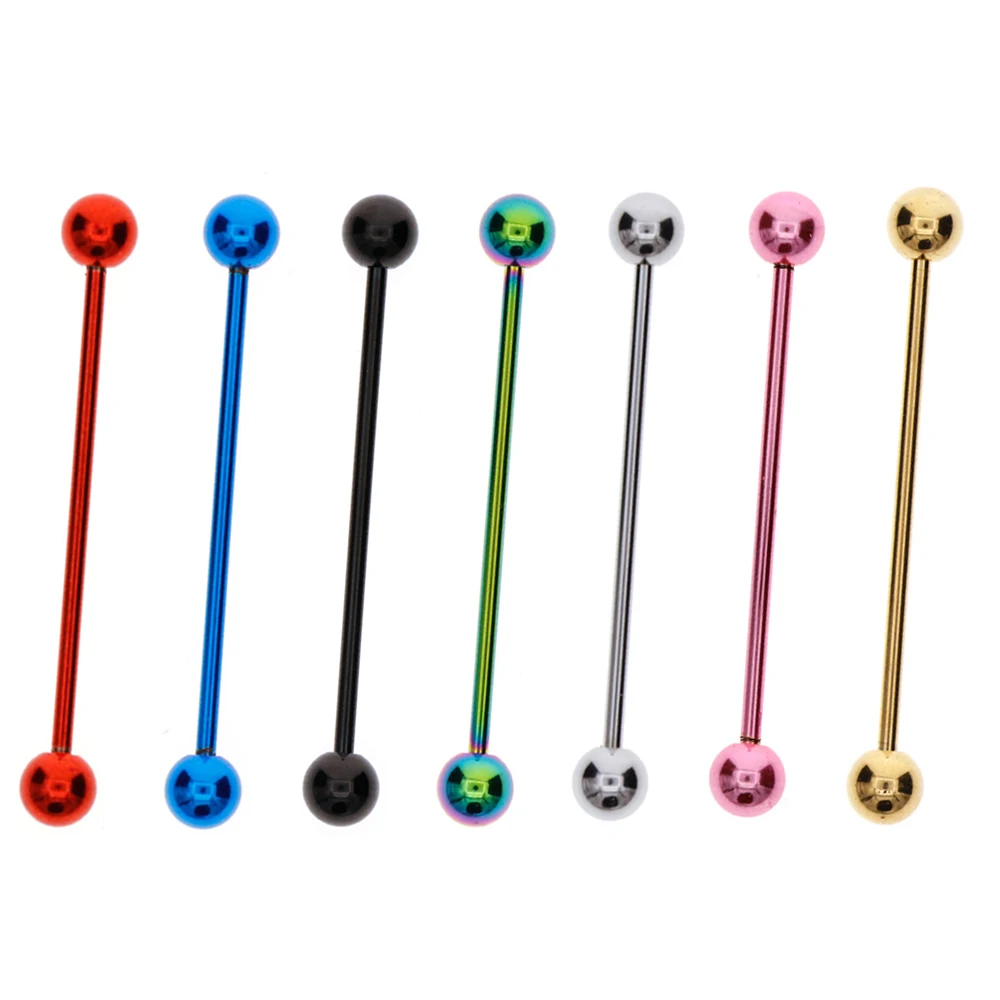 

1pc Ear Nail Bone Barbell Earring Piercing Ear Stud Ear Piercing Black Silver Gold Cartilage Ring For Men Women #257907