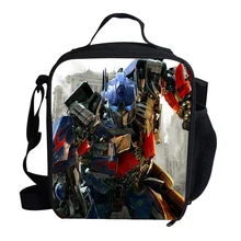 Хит, мультяшный ланч-мешок, детский школьный персонаж, Оптимус Бамблби, Мегатрон, ланч-сумка, термохолодильник для детей, для мальчиков, сумка для пикника