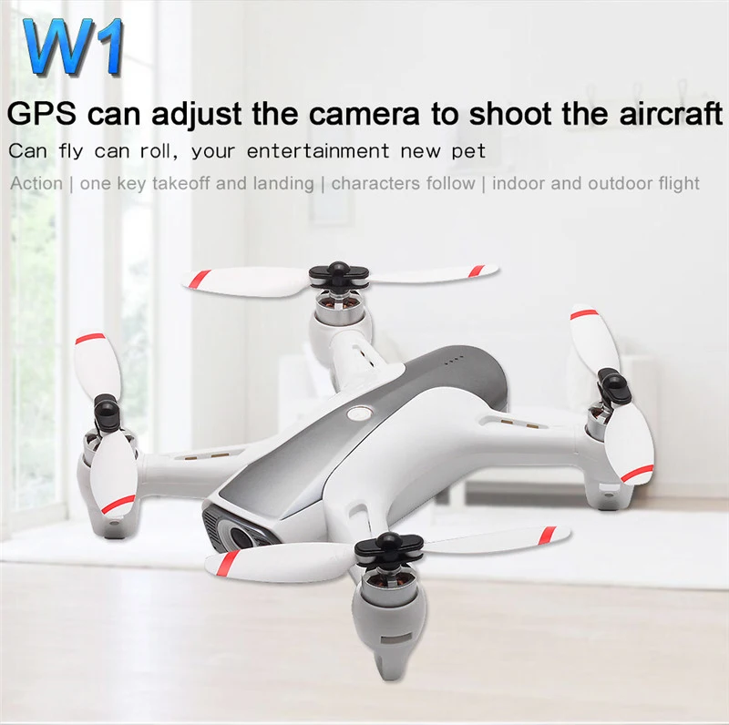 Новый бесщеточный двигатель Wi Fi FPV системы RC Дрон GPS 5 г с 1080 P HD камера следующие жесты RC Quadcopter RTF добавить 3 батарея best подарок