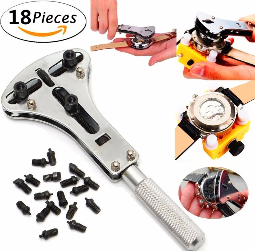 Watch Jewelry Repair Tool Kit, Watch Back Case Battery Cover Opener