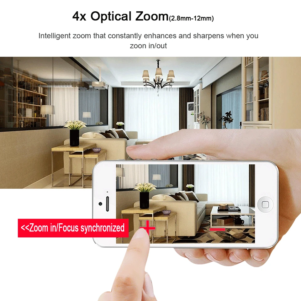 Besder 5MP PTZ 4X Оптический зум Скорость купольная IP камера Камера 3MP 1080P Full HD ONVIF P2P 40 м Ночное видение металлический Водонепроницаемый PTZ IP Камера