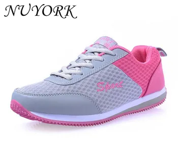 

New listing hot sales autumn Breathable running shoes woman net sports shoes 666