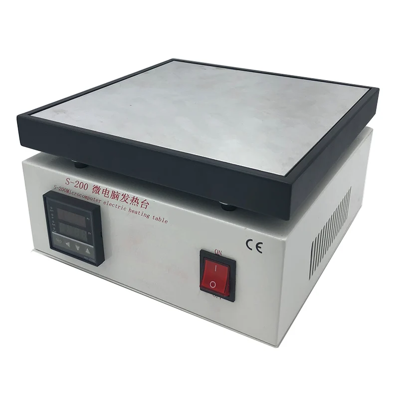 

S-200 Electric Preheating Station 220V LCD Digital Display Hot Plate for Touch Screen Replace Preheat Separate Splitter tool