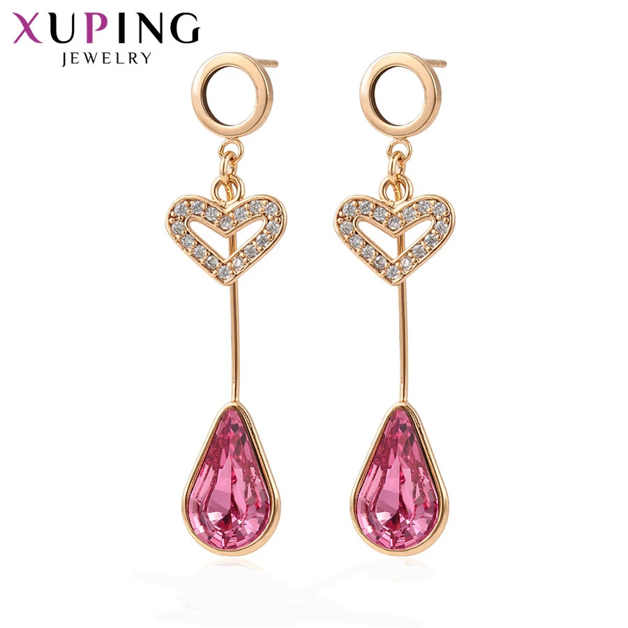 11 Xuping темпераментные серьги с кристаллами Swarovski романтические милые ювелирные