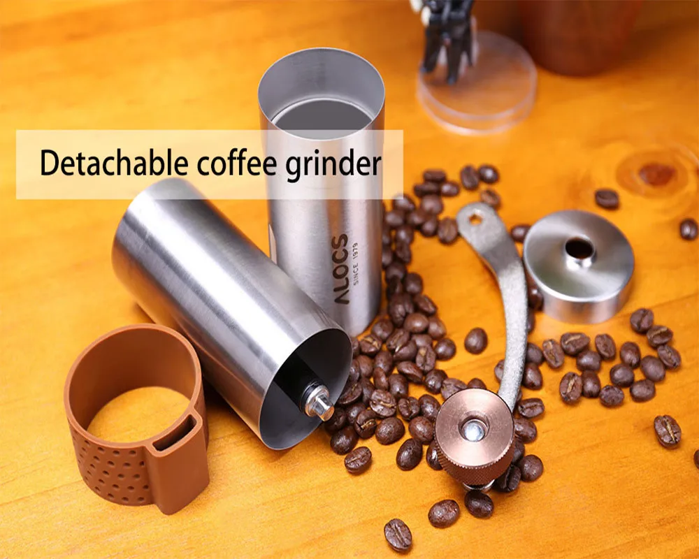 ALOCS taza de café al aire libre hogar viaje hecho a mano molino de café taza molinillo para pesca al aire libre senderismo cocina Camping Picnic BBQ etc ALOCS taza de café al aire libre hogar viaje hecho a mano molino de café taza molinillo para pesca al aire libre senderismo cocina Camping Picnic BBQ etc