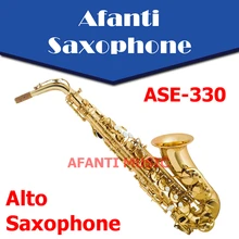 Afanti Music Eb tone / Brass body / Gold finish Alto Saxophone (ASE-330)