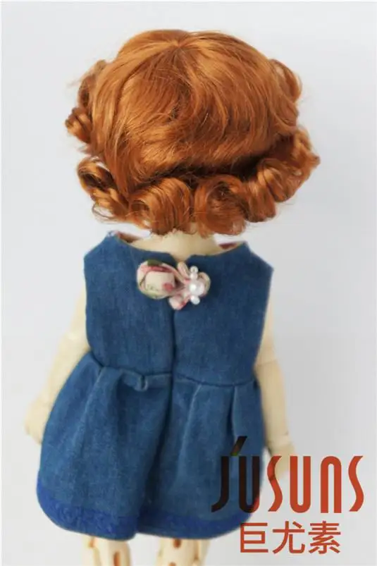 JD369 1/6 YOSD парики для шарнирных кукол модный кудрявый парик 6-7 дюймов BJD синтетический, мохеровый, для куклы парики аксессуары для кукол