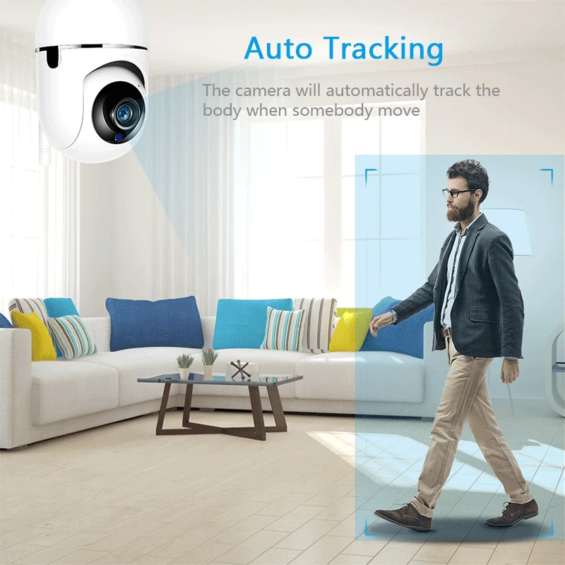  SECTEC 1080P Cloud Wireless IP Camera Intelligent Auto Tracking Of Human Home Security Surveillance - 32880893768