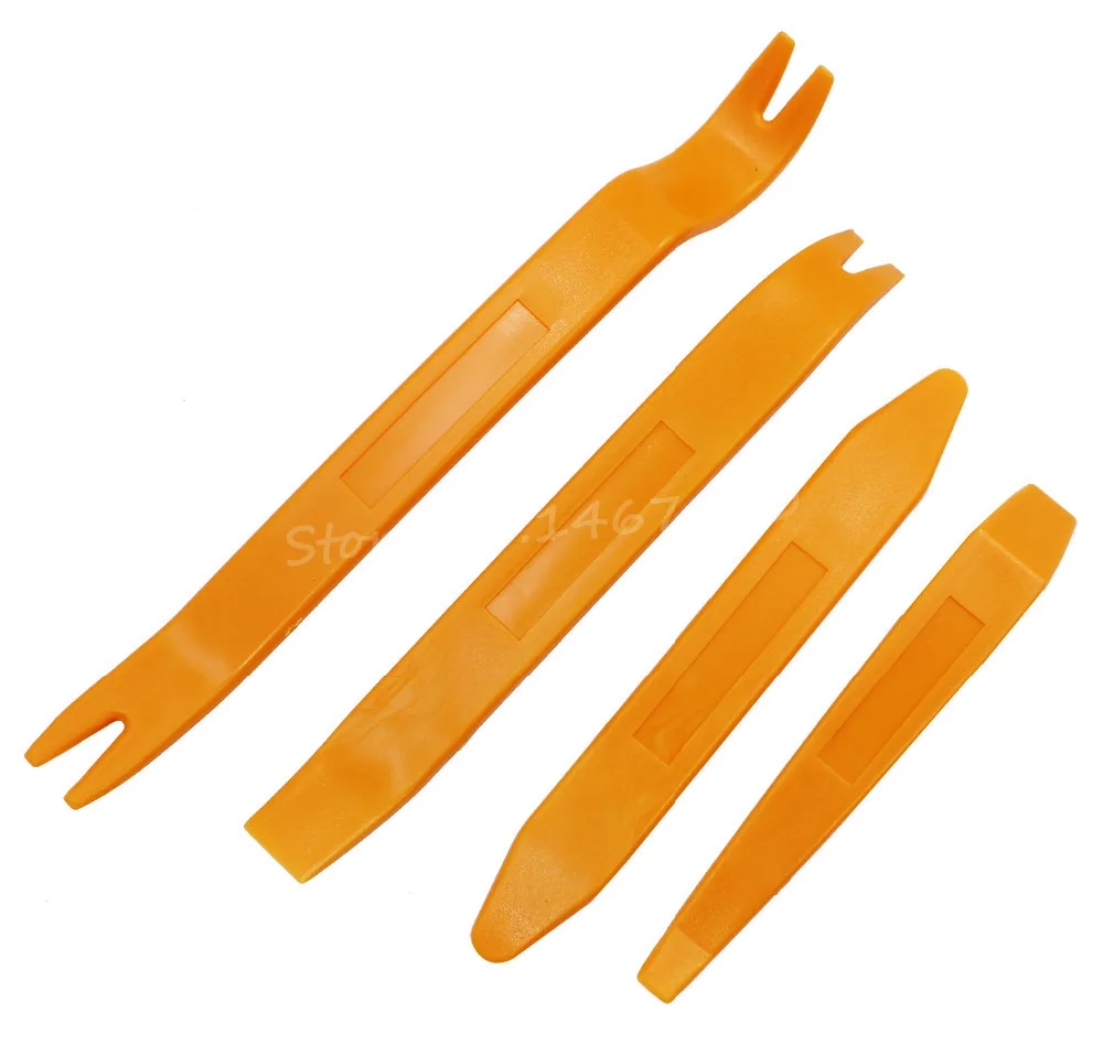 

4Pcs/Set Car Auto Radio Door Clip Trim Dash Panel Removal Installer Pry Repair Tool Kit Center Console Free Shipping