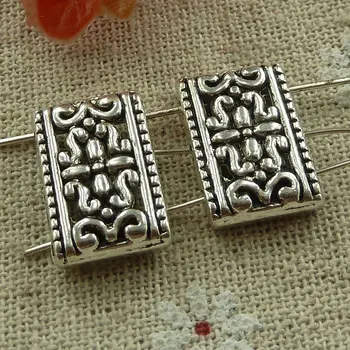 

150 pieces tibetan silver nice spacers 18x12mm #2887