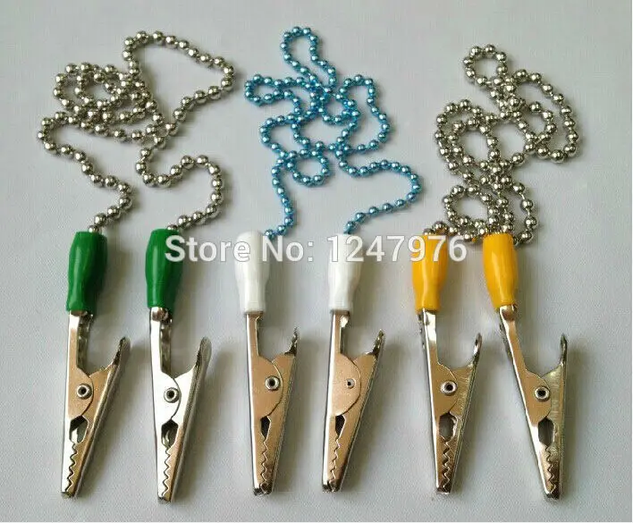 

15 Pcs Dental Instrument Bib Clips Flexible Ball Chain Napkin Holder