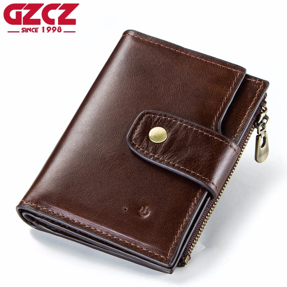 

GZCZ Men Smart Wallet Genuine Leather High Quality Anti Lost Intelligent Bluetooth Purse Male Card Holders Suit For Smart Phone