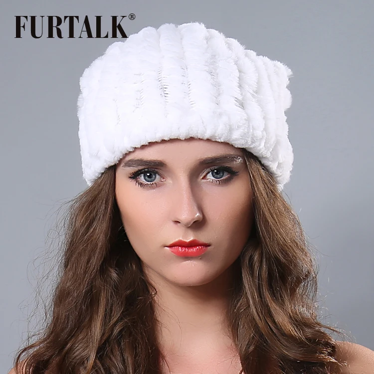 Модные русский cap шапочки черный белый женские зима вязать шляпу реального с