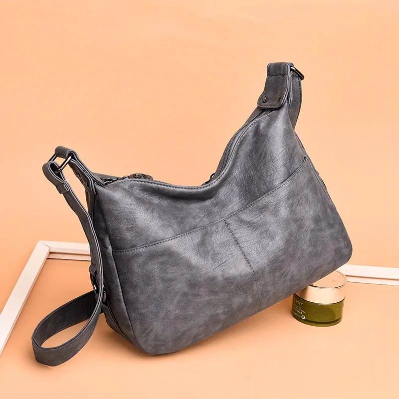 Женские кожаные сумки высокого качества, женская сумка-мессенджер, винтажная сумка через плечо, женская сумка Bolsa Femininas