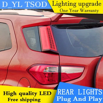 

car styling For Ford Ecosport Rear column lamp 2014-2015 year models for Rearlight DRL +Brake+Park+Signal led lights