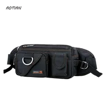 AOTIAN, Мужские поясные сумки, поясная сумка, сумка для денег, телефона, сумки для путешествий, поясная сумка, Мужская нейлоновая сумка с несколькими карманами