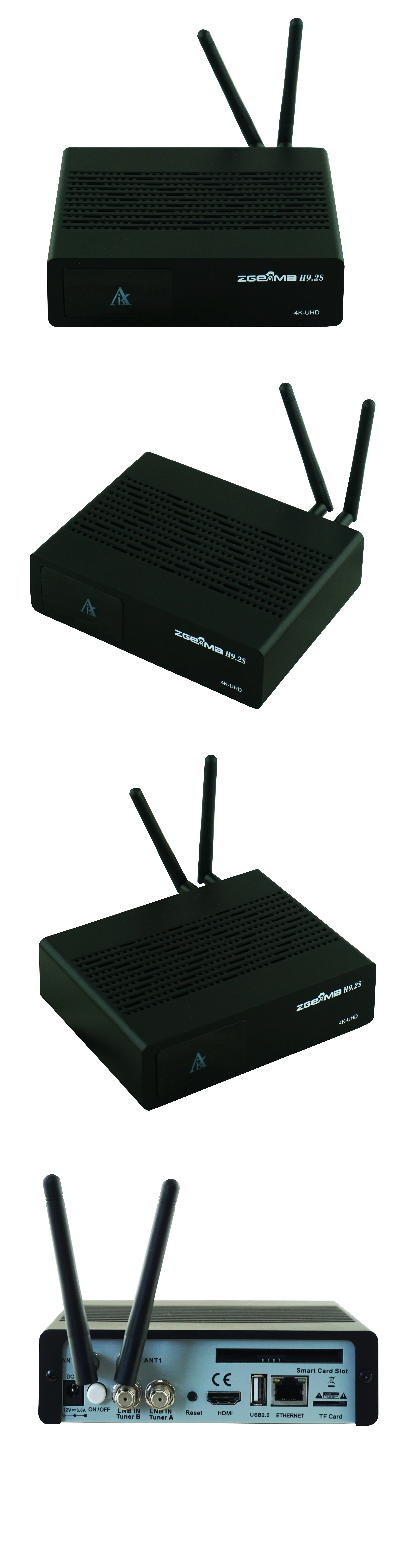 2 шт./партия zgemma h9.2s двойной dvb s2x 4K спутниковый ТВ-приставка со встроенным wifi