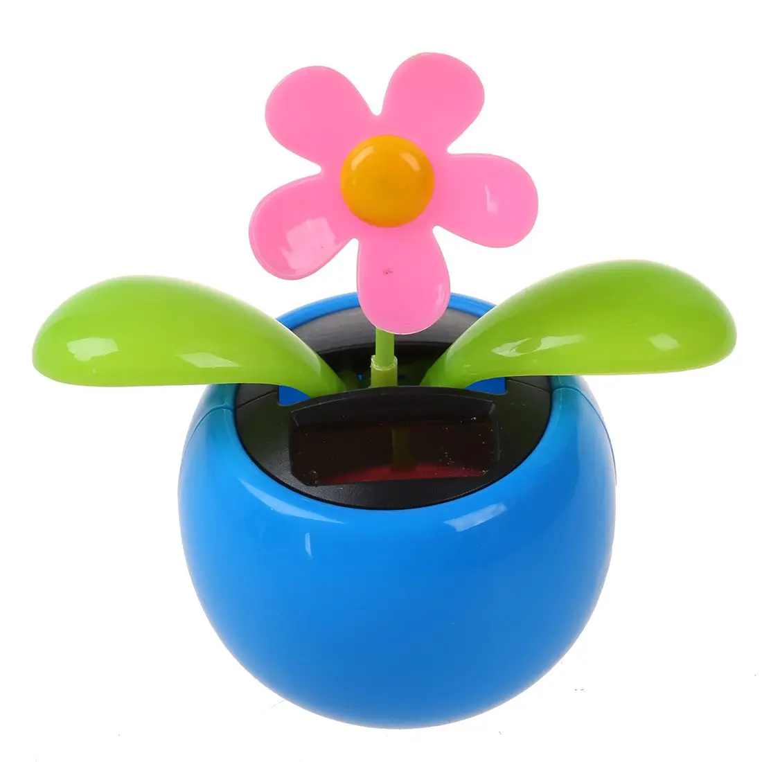 

SPF-05 Solar Power Dancing Toy Apple Flower Blue,Novelty Desk Car Toy Ornament blue