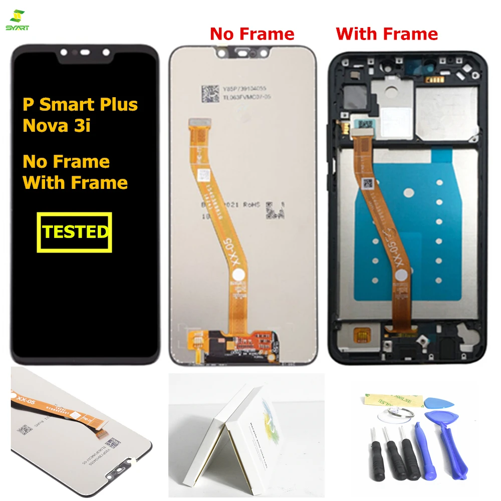 

AA 6.3" Nova 3i for Huawei Nova 3i LCD Display Touch Screen Digitizer Assembly LCD Display for Huawei P Smart Plus Repair Parts