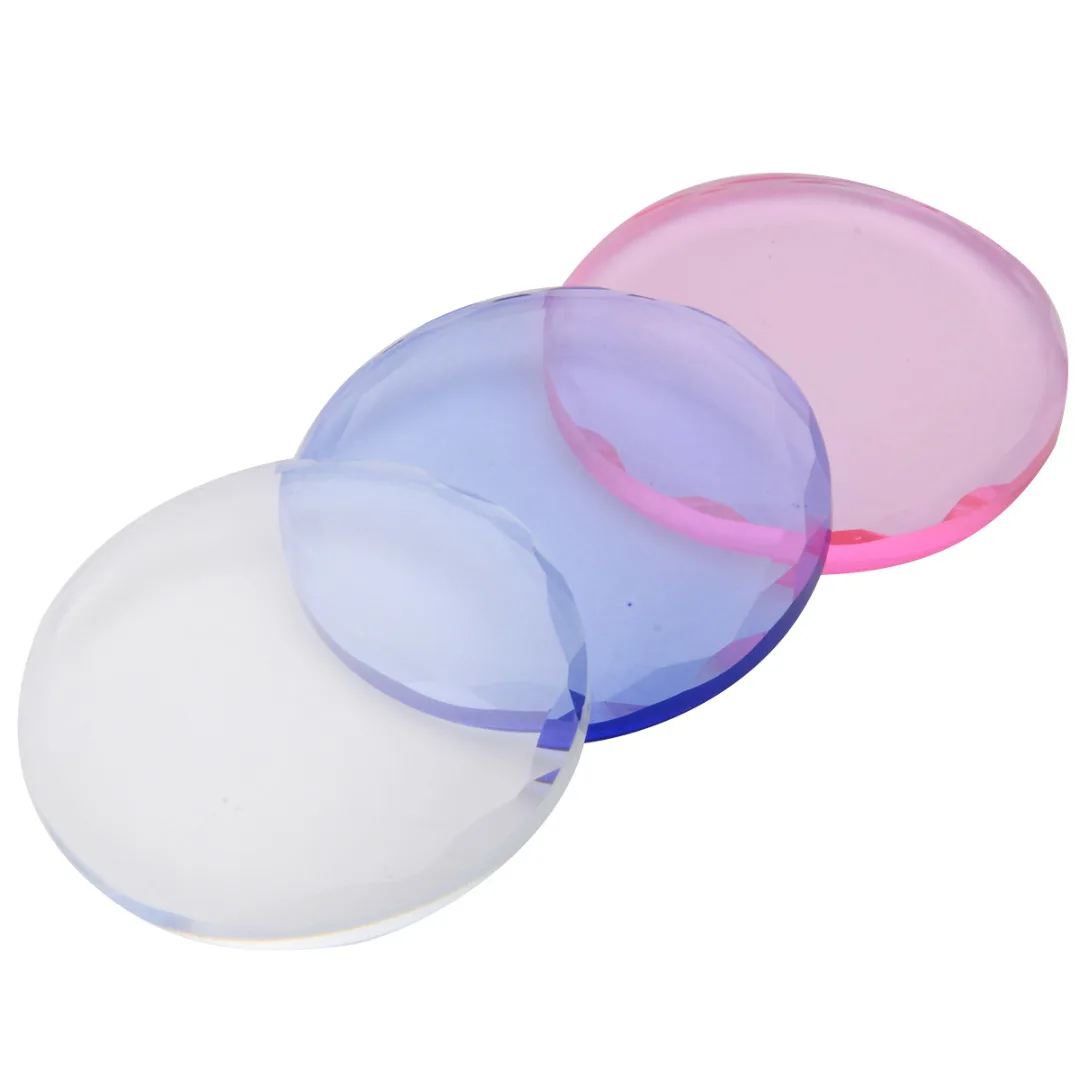 4.5cm Crystal Glass Eyelash Extension Glue Adhesive Pallet Tray Holder Makeup Accessories 3Color