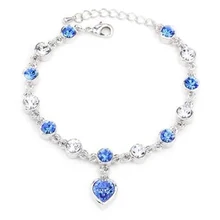 Новая мода 1 шт./пакет 17 цветов Кристалл Браслеты лелеять браслеты для подруги лучший подарок