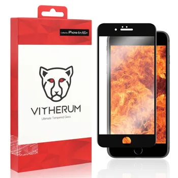

RUBY - Ultimate Resistance Tempered Glass for iPhone 6+/6S+ (Black frame)
