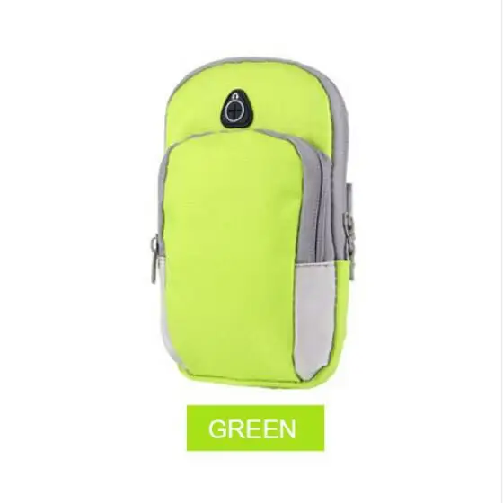 Повязки сумка для Meizu M3 Note Mx5 MX6 M5 Примечание M3S M5s молнии многофункциональный карман Спорт Тренажерный зал Универсальный спортивный беговые напульсники - Цвет: Зеленый