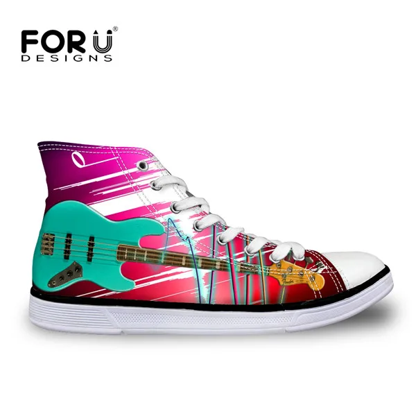 FORUDESIGNS/Модная гитара, брендовая мужская обувь, мужская парусиновая Повседневная Вулканизированная обувь для мальчиков-подростков, осенние мужские кроссовки - Цвет: H7393AK