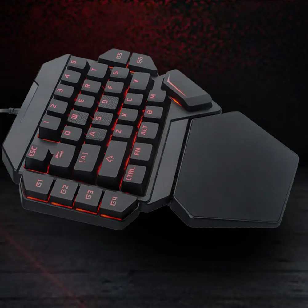 K50 Проводная эргономичная игровая мини клавиатура с подсветкой RGB 35 клавишами