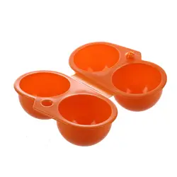 Пластик Складной футляр для хранения 4 яйцо держатель Перевозчик оранжевый