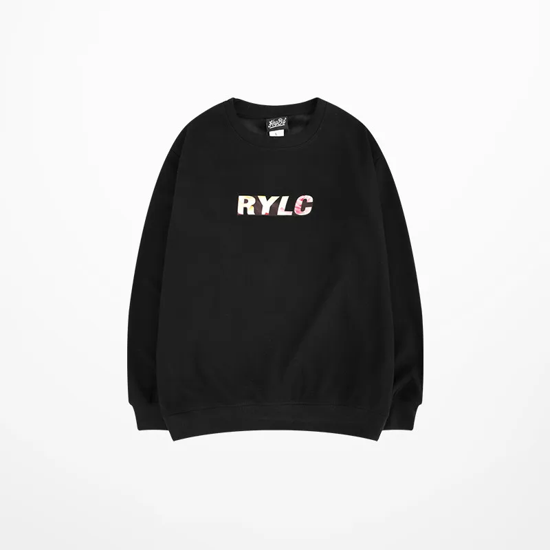 Ins Hoodies Men And Women Oversize Tide Brand Rylc Flower Print Harajuku Fleece Cotton Justin Bieber Sweatshirt Men