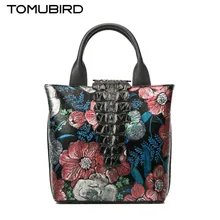 Tomubird улучшенный натуральной кожи живопись натуральная кожа с тиснением крокодил шаблон женские кожаные сумки кожа