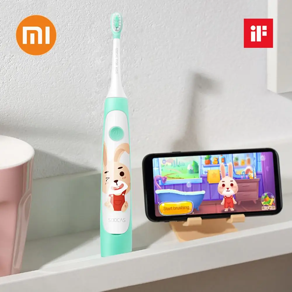 

Xiaomi SOOCAS C1 IPX7 Waterproof Sonic Electric Soft Bristle Kids Children Toothbrush Oral Hygiene Dental Tooth Brush NewArrival