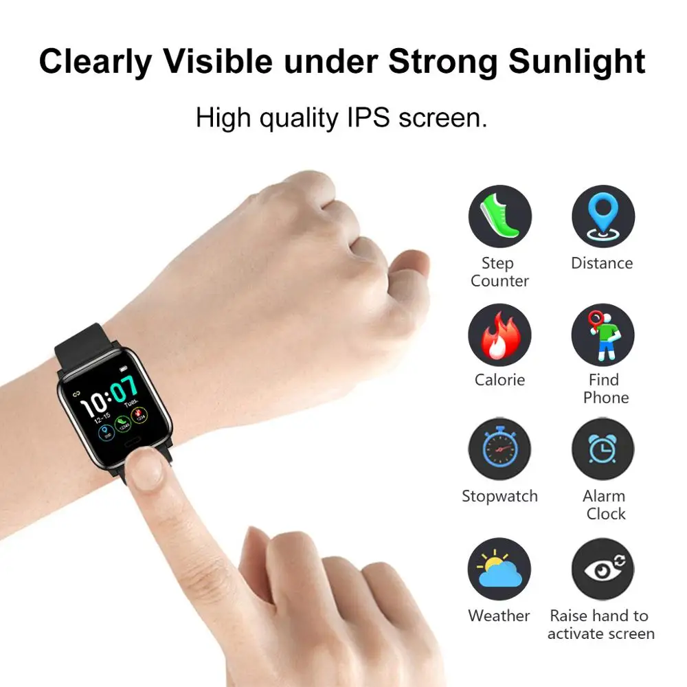  L8STAR B1 Smart Watch 1.3 inch Blood Pressure 3D UI Blood Oxygen Smart Band 30 days Standby Multi S - 32970510101
