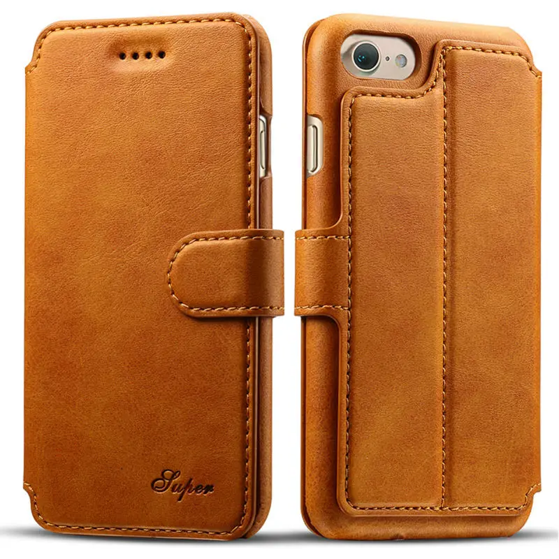 imágenes para REFUNNEY Delicado Toque Suave Cuero Del Tirón de Lujo Cartera de la Caja para iPhone 7 Plus Cubierta Del Teléfono Capinha Coque Marrón Gris Rojo amarillo imágenes para REFUNNEY Delicado Toque Suave Cuero Del Tirón de Lujo Cartera de la Caja para iPhone 7 Plus Cubierta Del Teléfono Capinha Coque Marrón Gris Rojo amarillo