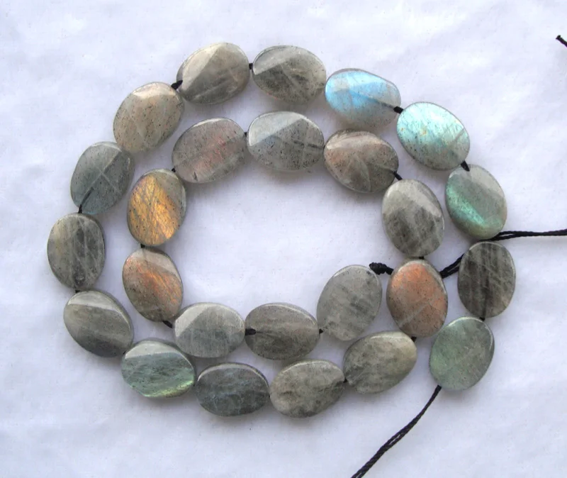 

Natural Labradorite Oval Newman Shape 12*16mm Loose Beads For Jewelry Making DIY Bracelet Necklace Earrings