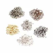 200 teile/los Metall Crimps Perlen Crimp Ende Perlen Durchmesser 2mm 2,5mm 3mm Erkenntnisse Gold/Antike Bronze/silber Farbe Schmuck Perlen