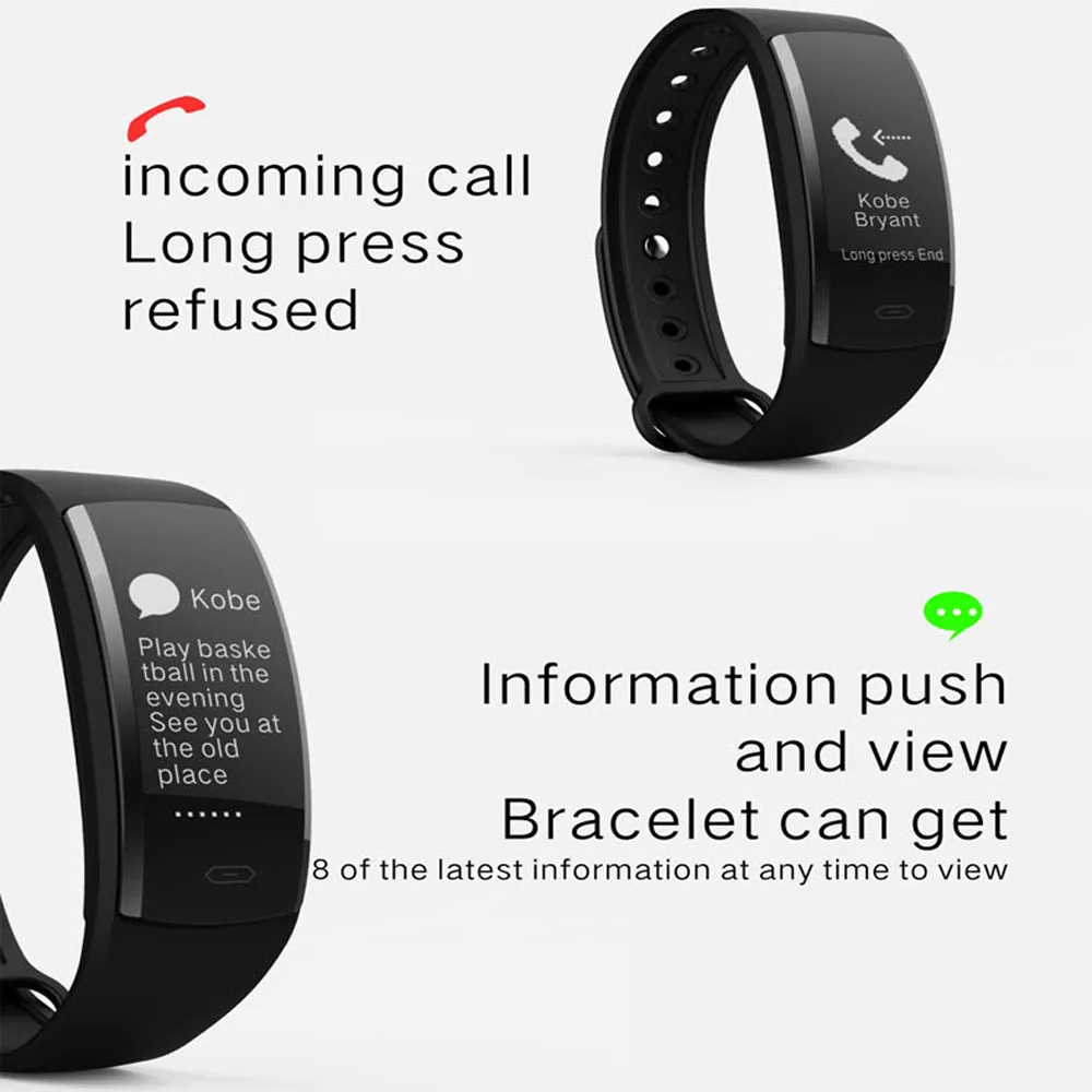 Greentiger QS90 Smart Bracelet Blood Pressure Oxygen Heart Rate Monitor Smart Wristband Fitness Tracker for Andriod IOS VS QS80