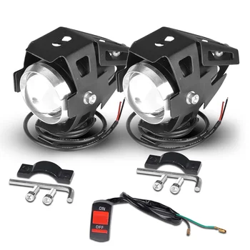

Motorcycle Headlights U5 led moto light DRL Headlamp Motorbike auxiliary Lamp Fog Spotlights Universal For suzuki ltz 400 12V