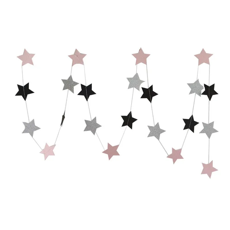 2 метра подвесной баннер звезда Круглая Бумажная гирлянда струны детская комната воздушные шары хвосты Свадьба День Рождения Вечеринка украшения для баннеров