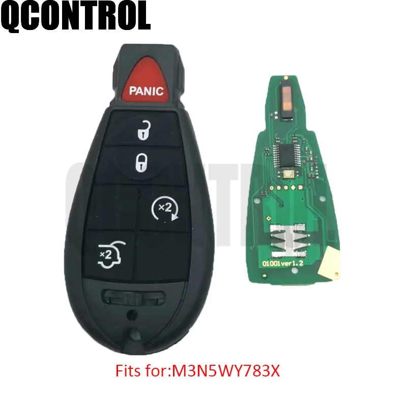Дистанционный смарт ключ QCONTROL с встроенным чипом ID46 для JEEP Commander Grand Cherokee дверной