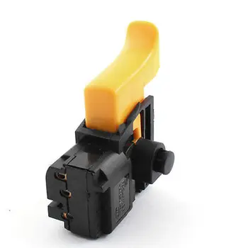 

AC 250V 4(3)A Latching Trigger Switch Black Yellow for Bosch 12110 Impact Drill