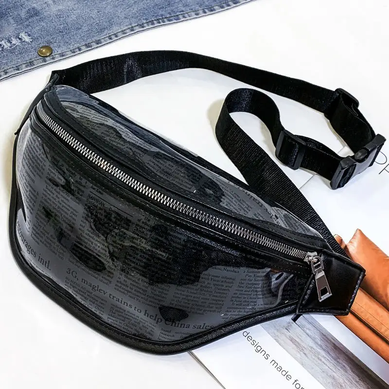Модная женская поясная сумка, поясная сумка из ПВХ, нагрудная сумка с ремнем, карман для телефона - Цвет: A5
