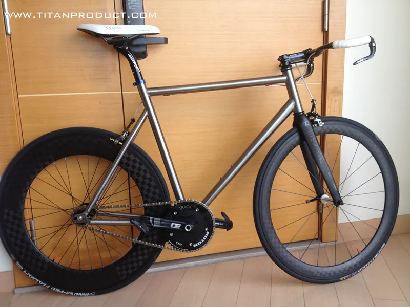 Титановая велосипедная Рама с дорожным тормозом и кабельным ходом|track frame|bike track