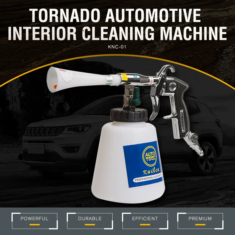 Knilca Classic Z-010 Pneumatic Pulse Spray Car Cleaning Gun Air Tornador Car Tool Twister Cyclone Dry Cleaner Pistol