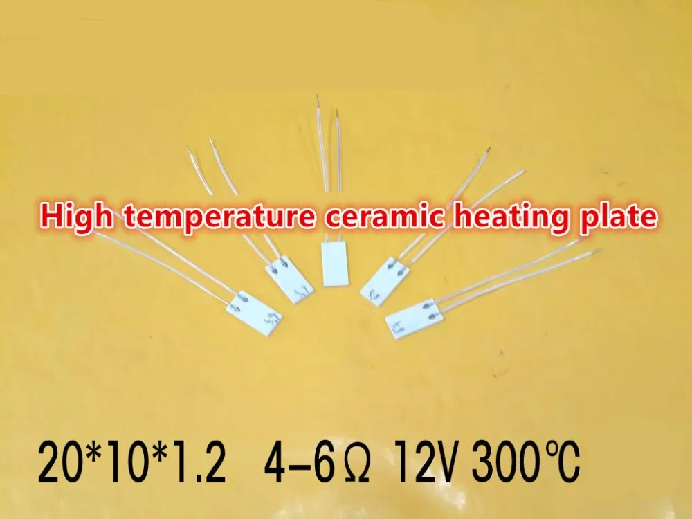 High temperature ceramic heating plate MCH ceramic heater 20*10mm 12 volts 4 6 Europe 300in