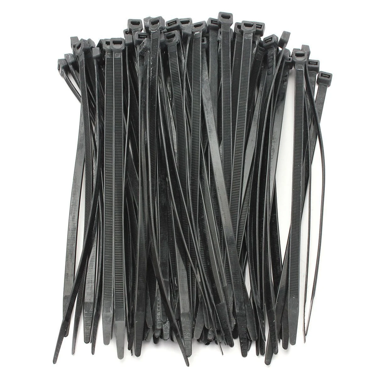 100 шт крепкие кабельные стяжки/обертывания/упаковка почтовые стяжки Цвет: черный Размер: 5*200 мм