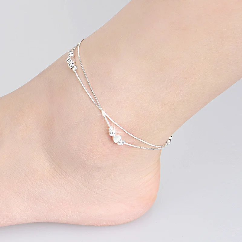 

Free Shipping 925 Sterling Silver Women Anklets Jewelry 925 Sterling Silver Anklets Jewelry For Gift