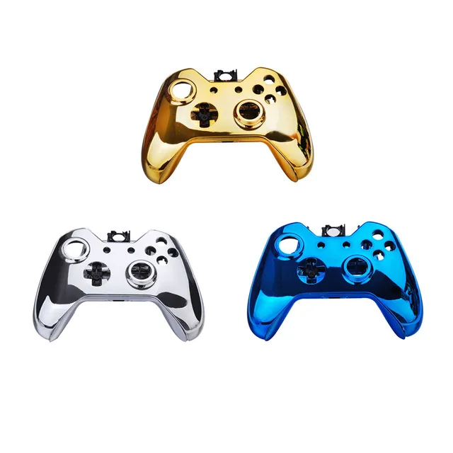 Cheap New Metal Plated Full Housing Shell Case Cover Skin Replacement Parts with Buttons Kit For Xbox One Wireless Controller Joystick