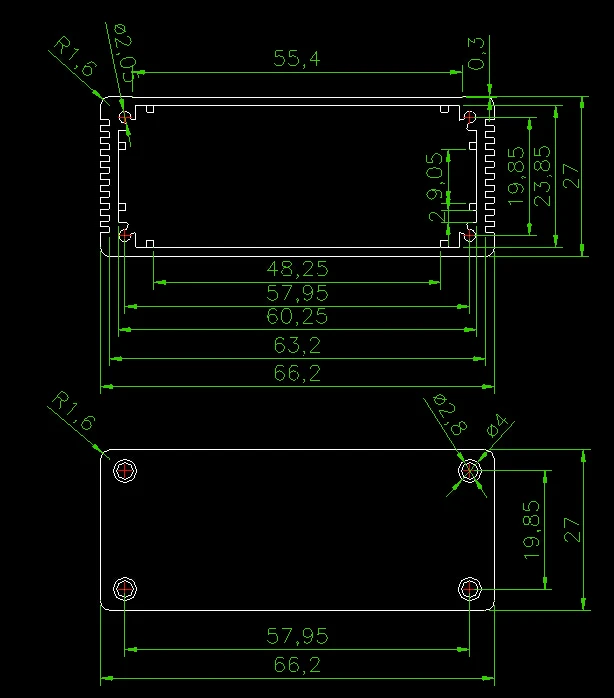 aluminum extruded enclosure project box instrument enclosure junction housing szomk chassis outlet boxes (8).jpg